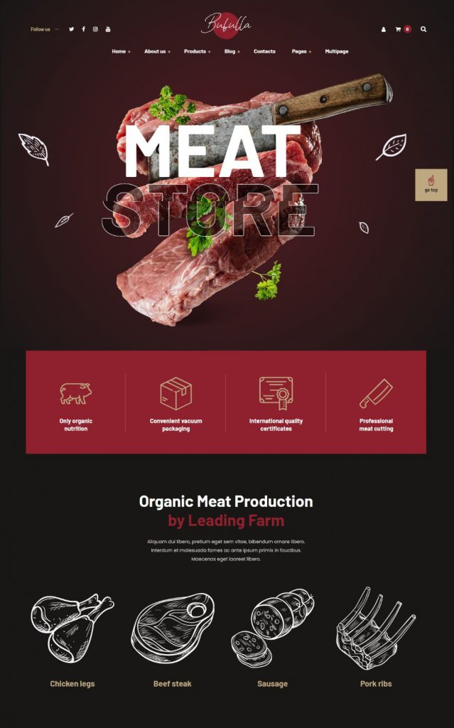 Mẫu website MẪU WEBSITE THỰC PHẨM-BUBULLA 4