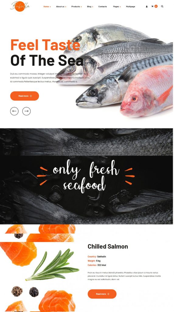 Mẫu website MẪU WEBSITE THỰC PHẨM-BUBULLA 2
