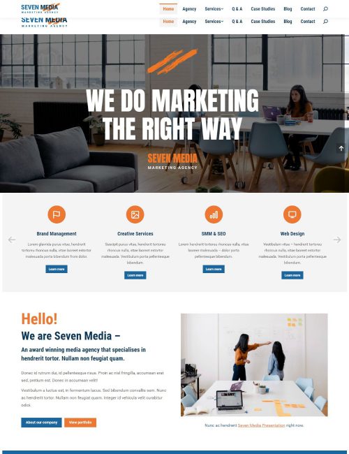 Mẫu Website Dịch Vụ Marketing - Marketing Agency