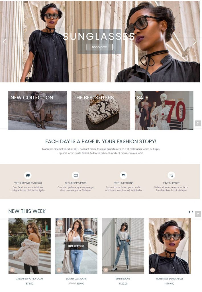 E-Commerce Website Template – Clothing Store