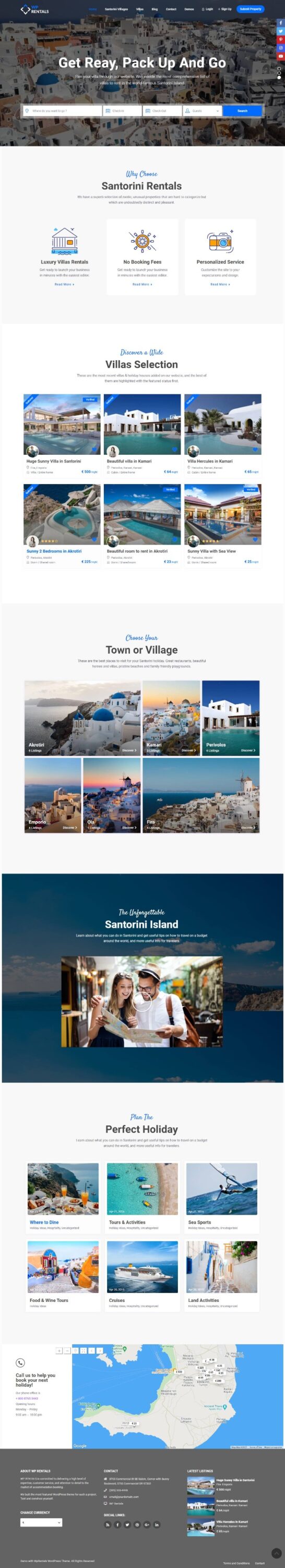 MẪU WEBSITE Bất Động Sản – Vacation Rental