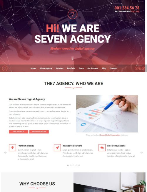 Mẫu Website Dịch Vụ Công Ty - Agency