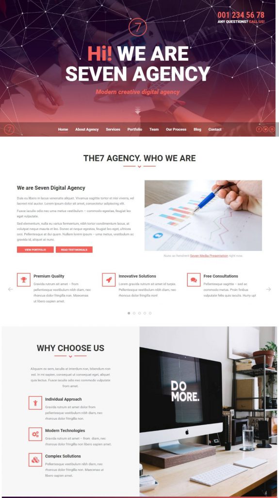 Business Services Website Template – Agency