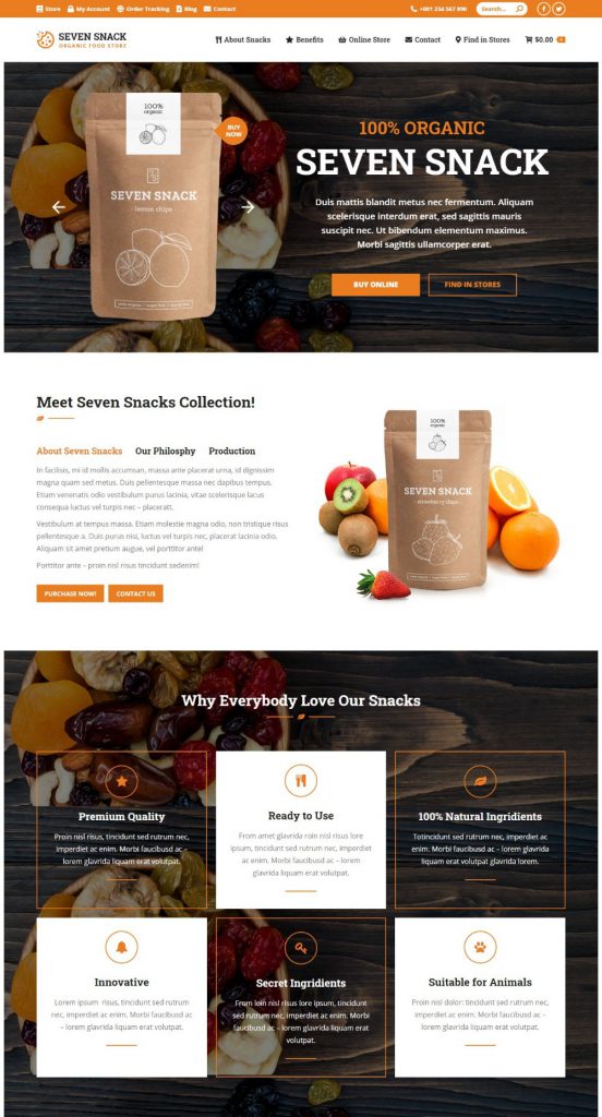 E-Commerce Website Template – Small Store