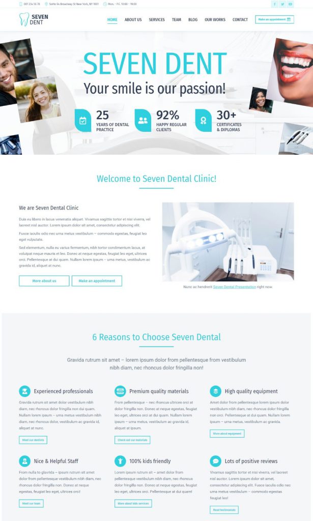 Mẫu Website Dịch Vụ Nha Khoa – Dental Clinic