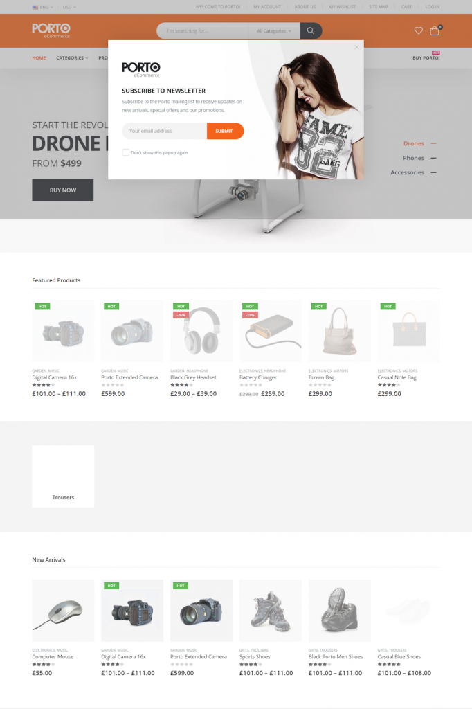Mẫu website MẪU WEBSITE Porto Shop Bán Hàng Công Nghệ 2