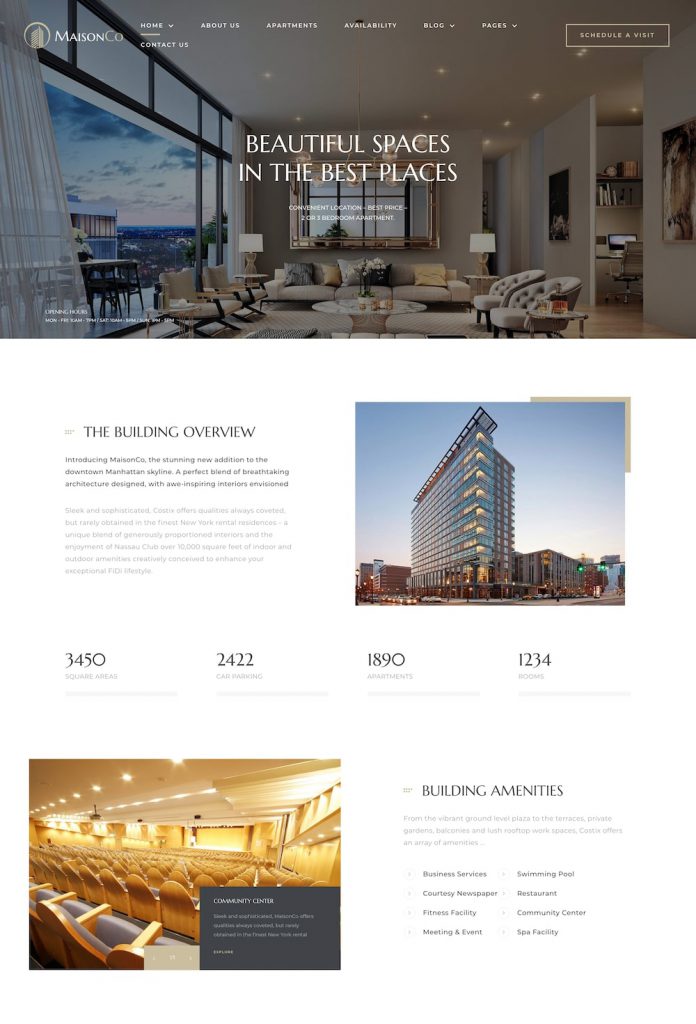 Mẫu website MẪU WEBSITE Giới Thiệu Toà Nhà MaisonCo