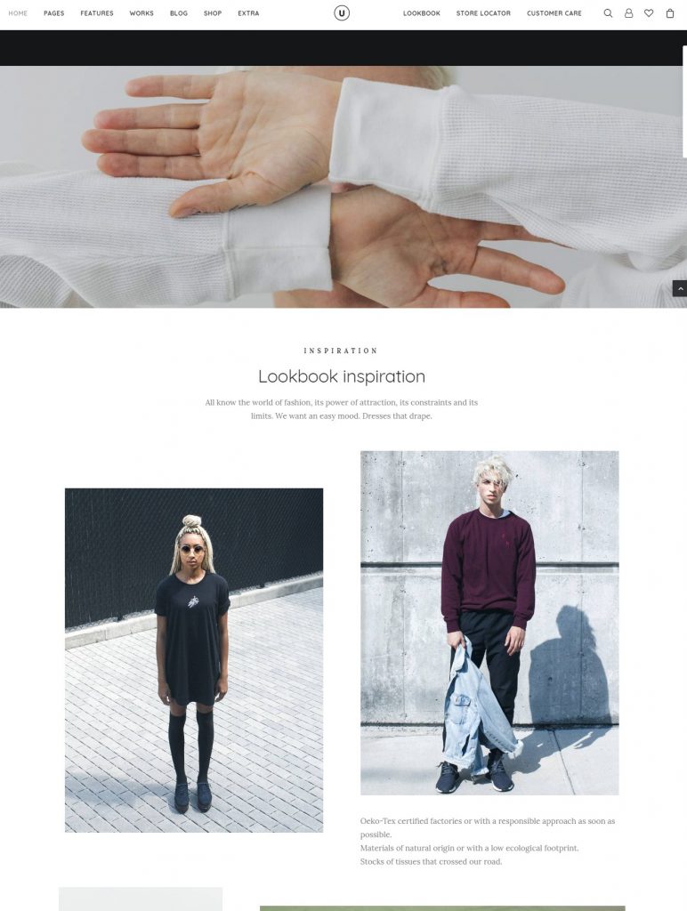 Mẫu website MẪU WEBSITE Shop Thời Trang -Uncode