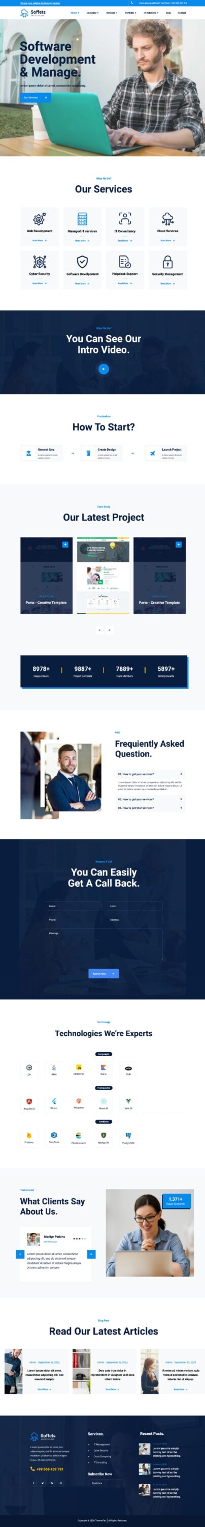 MẪU WEBSITE GIỚI THIỆU CÔNG TY – Soffets