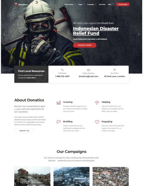 Mẫu Website Bất Động Sản - Donatics