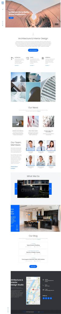 Mẫu Website Công Ty Thiết Kế Xây Dựng – A.Studio
