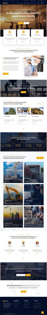 Mẫu Website Công Ty Xây Dựng – Byron