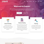 Mẫu Website Công Ty Xây Dựng - Exqute