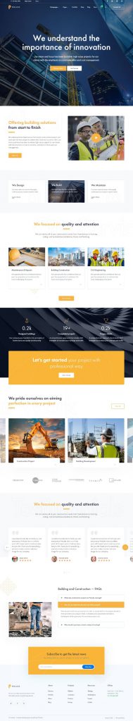 Mẫu Website Công Ty Xây Dựng – Prelude
