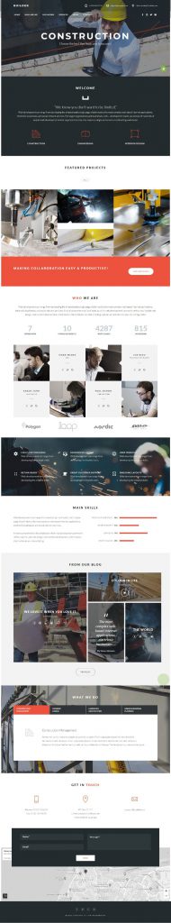 Mẫu Website Công Ty Xây Dựng – Regn