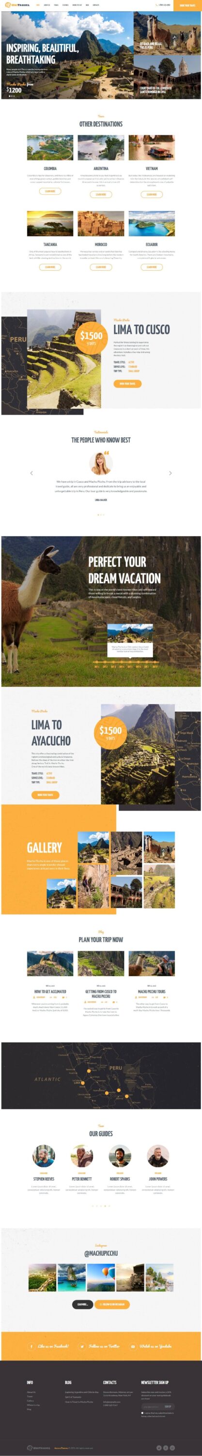 Mẫu Website Du Lịch – UniTravel