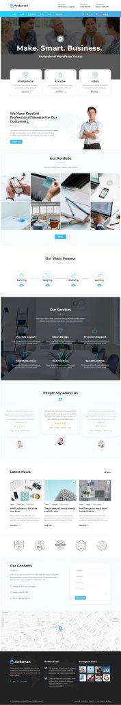 Mẫu Website Giới Thiệu Công Ty – Andaman