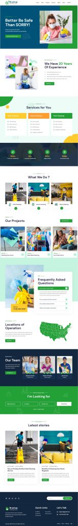Mẫu Website Giới Thiệu Công Ty – Brushup