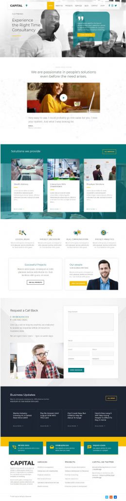 Mẫu Website Giới Thiệu Công Ty – Capital