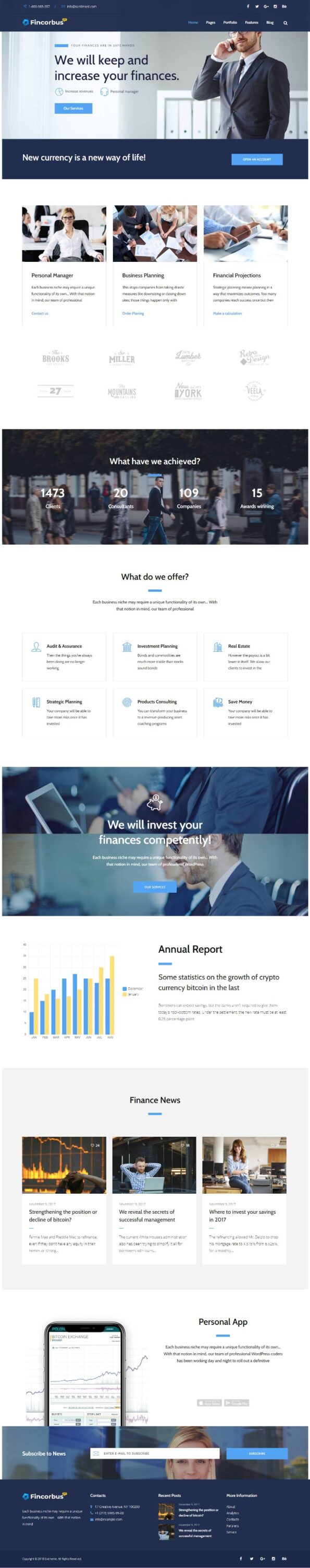 Mẫu Website Giới Thiệu Công Ty – Fincorbus