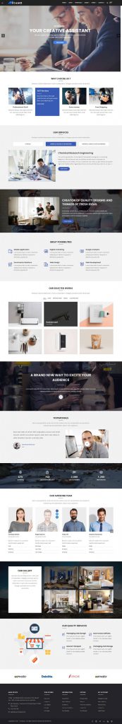 Mẫu Website Giới Thiệu Công Ty – Kiamo