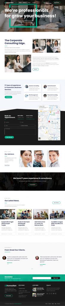 Mẫu Website Giới Thiệu Công Ty – Konsultankit
