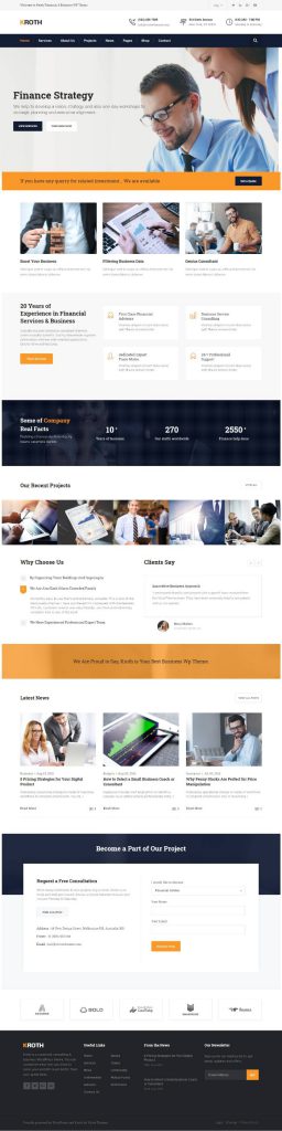 Mẫu Website Giới Thiệu Công Ty – Kroth