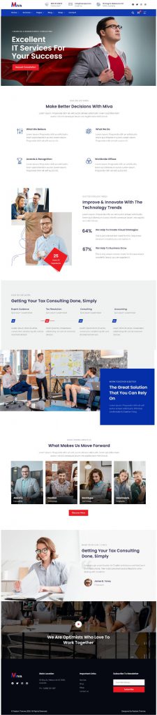 Mẫu Website Giới Thiệu Công Ty – Miva