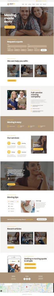 Mẫu Website Giới Thiệu Công Ty – MoveMe