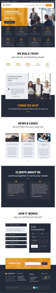 Mẫu Website Giới Thiệu Công Ty – Pearson Specter
