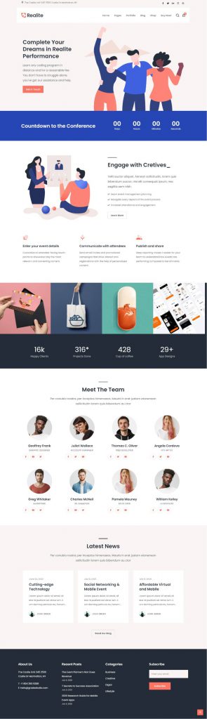 Mẫu Website Giới Thiệu Công Ty – Realite