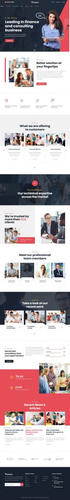 Mẫu website Mẫu  Website Giới Thiệu Công Ty – Vizeon
