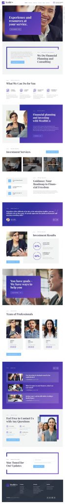 Mẫu Website Giới Thiệu Công Ty – WealthCo
