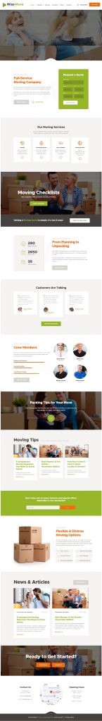 Mẫu Website Giới Thiệu Công Ty – Wise Move