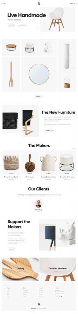 Mẫu Website Bán Hàng Nội Thất – Iona