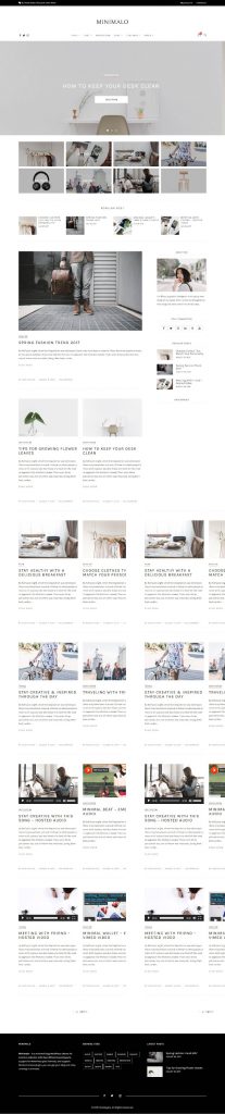 Mẫu Website Bán Hàng Nội Thất – Minmalo