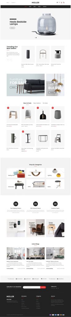 Mẫu Website Bán Hàng Nội Thất – Moller 4