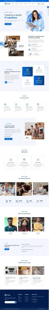 Mẫu Website Công Ty IT – Tanda