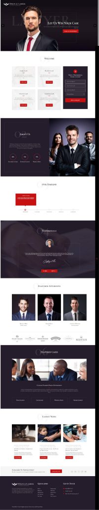Mẫu Website Công Ty Luật – Dixon & Lamber