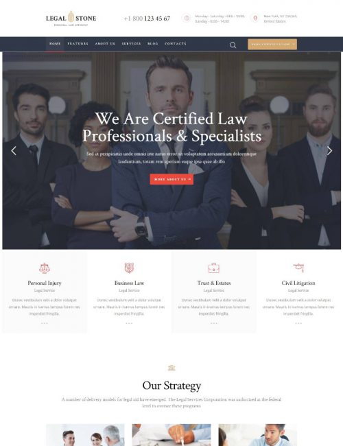 Mẫu Website Công Ty Luật - Legal Stone