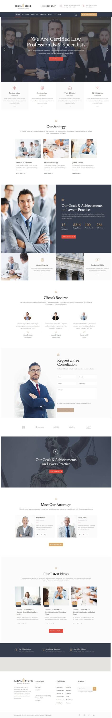 Mẫu Website Công Ty Luật – Legal Stone