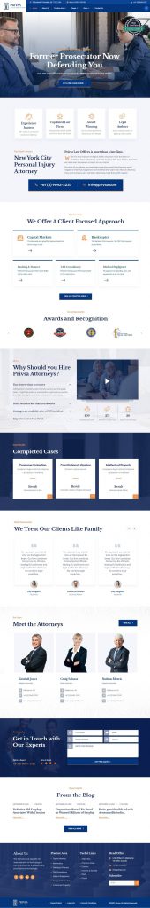 Mẫu Website Công Ty Luật – Privsa