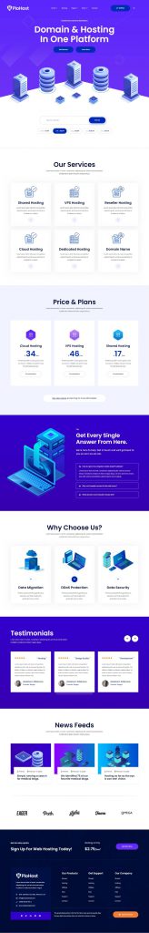 Mẫu Website Công Ty Web – Piohost