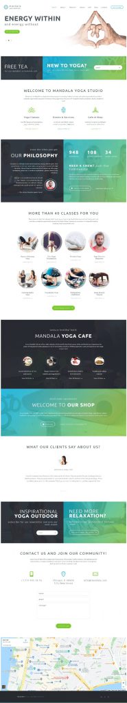 Mẫu Website Công Ty Yoga – Mandala