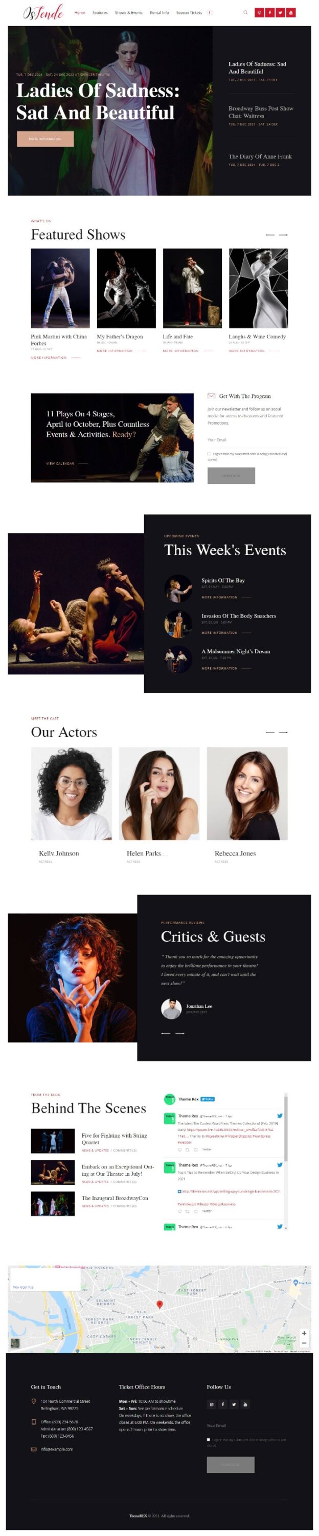 Mẫu Website Dịch Vụ Giải Trí – OsTende