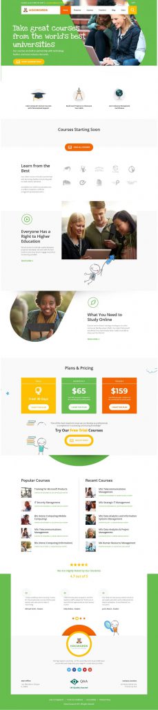 Mẫu Website Dịch Vụ Giáo Dục – Hogwords