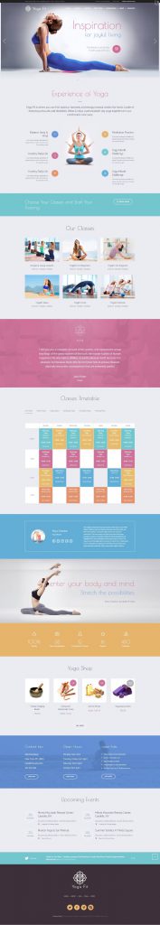 Mẫu Website Dịch Vụ – Yoga Fit