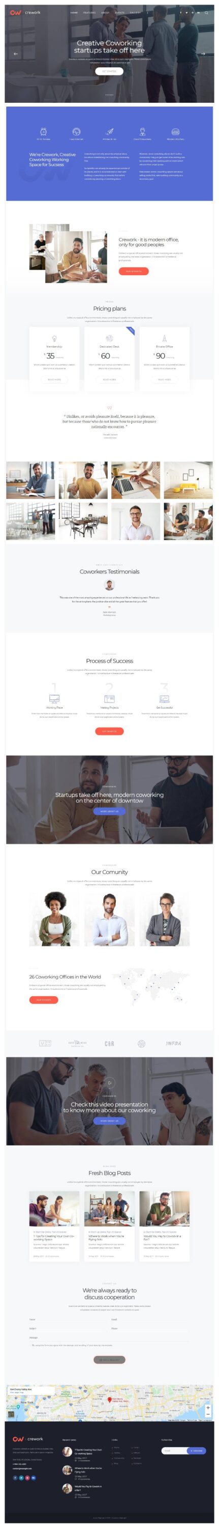 Mẫu Website Giới Thiệu Công Ty – Crework