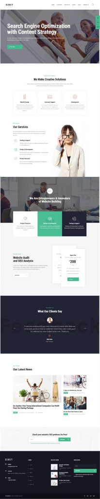 Mẫu Website Giới Thiệu Công Ty – Eject