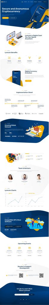 Mẫu Website Giới Thiệu Công Ty – Lymcoin